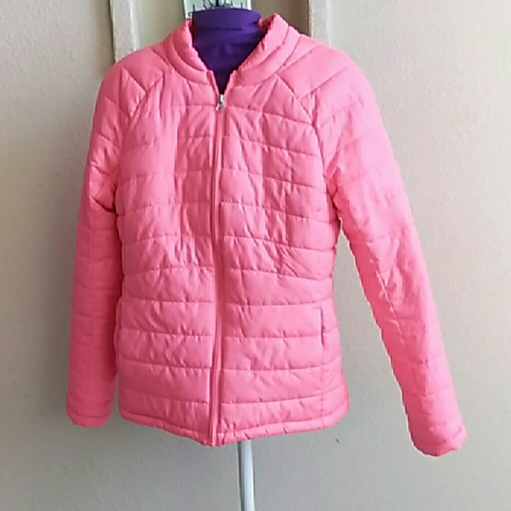 Pink/Melon Faded Glory Puffer Coat